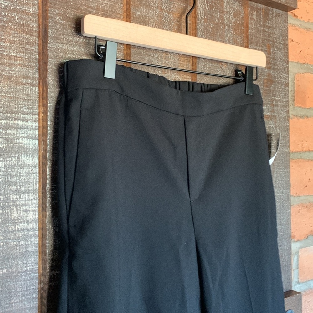 New Old Navy womens black pants wide leg size 6 tall 6T business casual career - Picture 3 of 11
